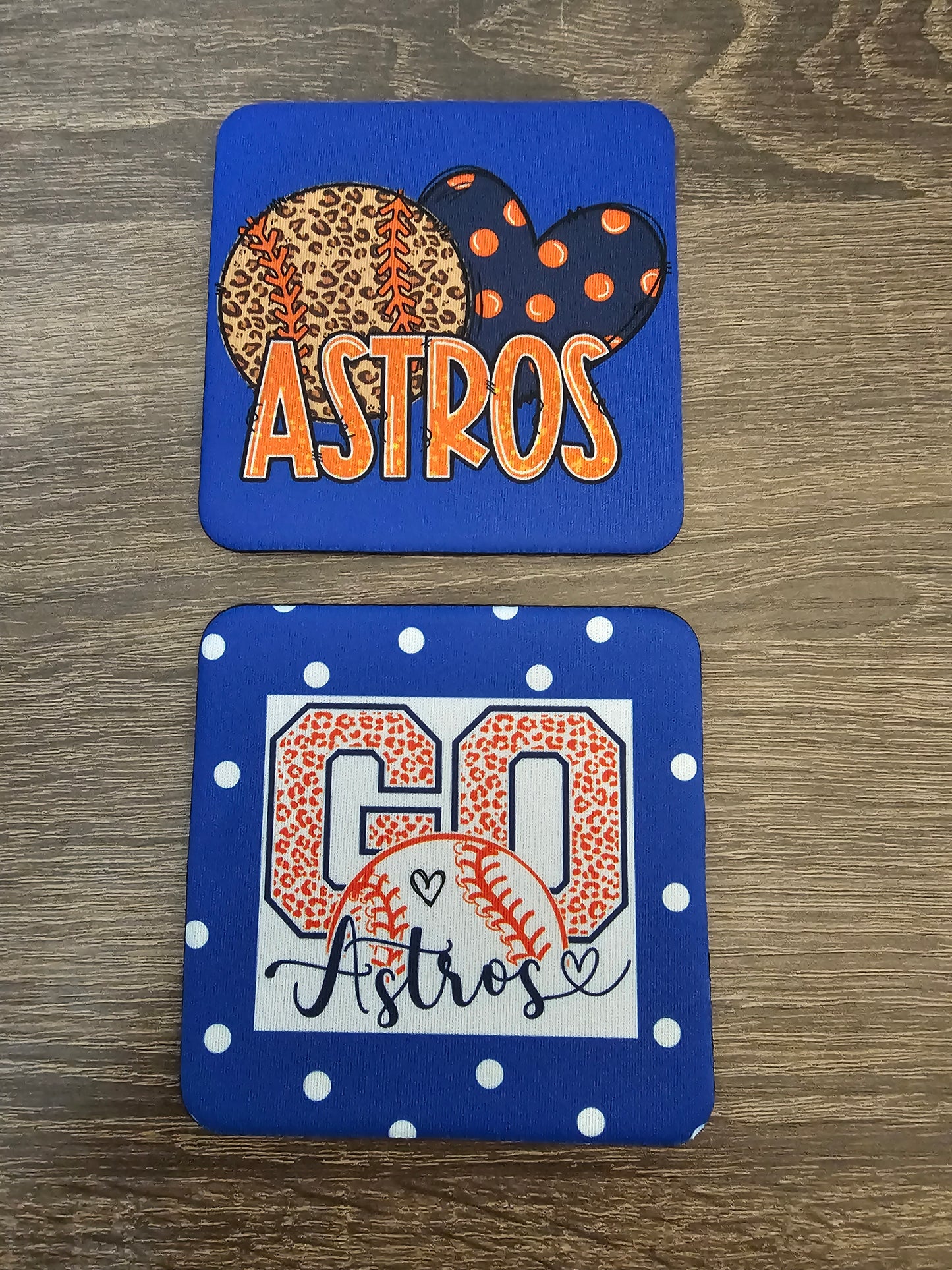 Coasters/Custom Rubber Square Coasters- set of 2