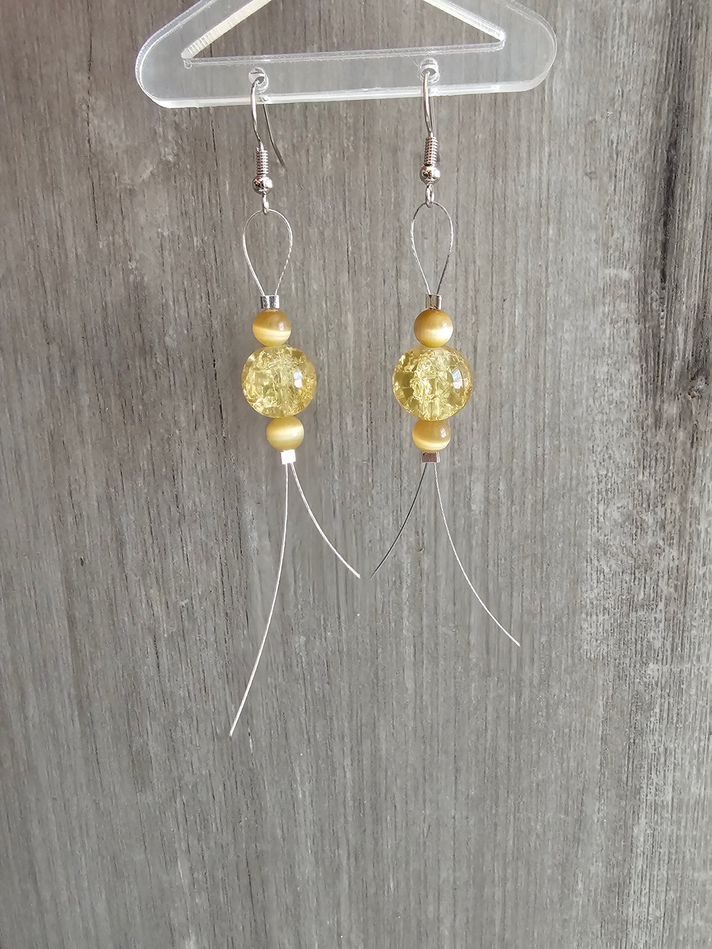 Handmade Dangle Beaded Earrings