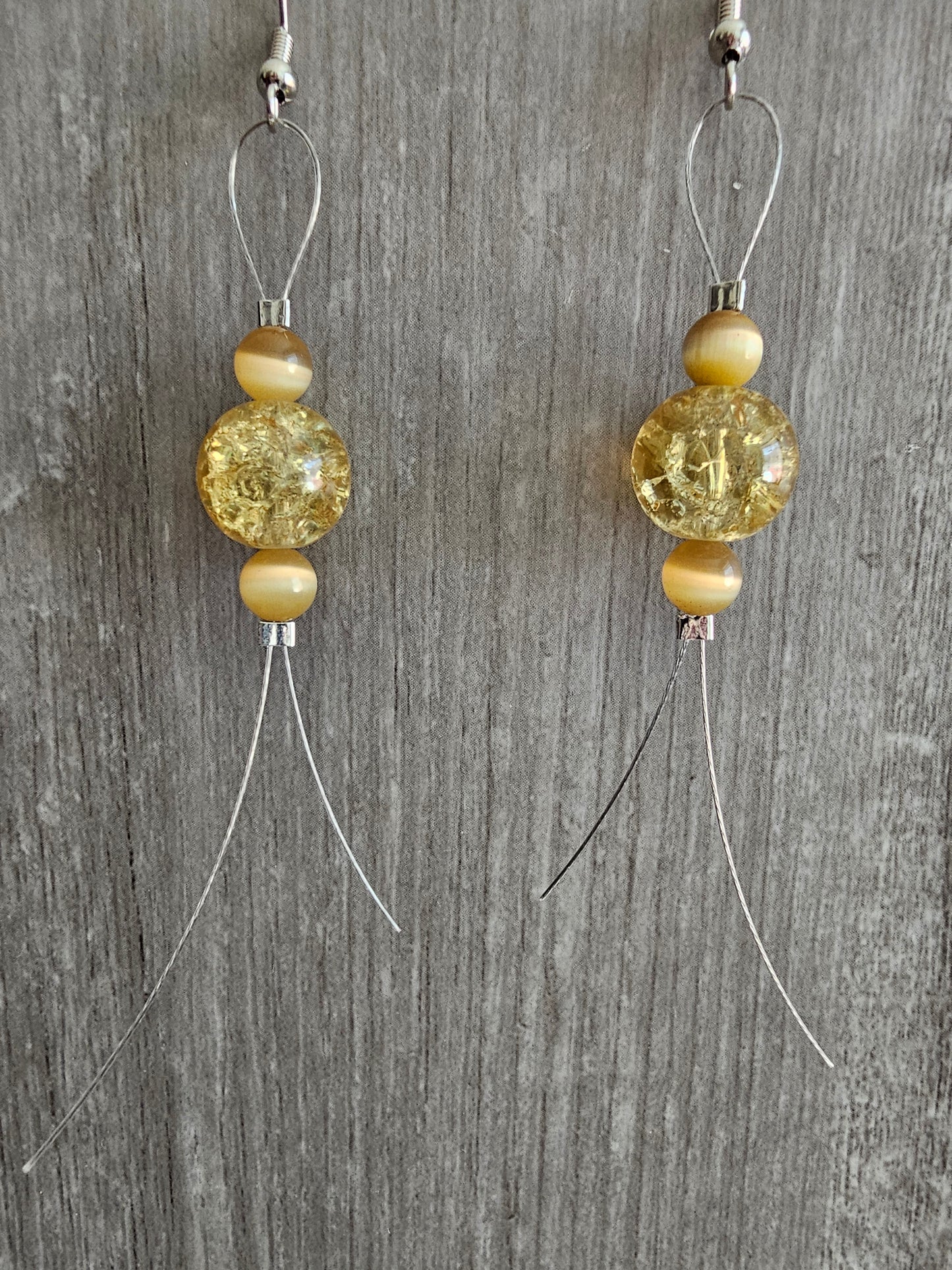 Handmade Dangle Beaded Earrings