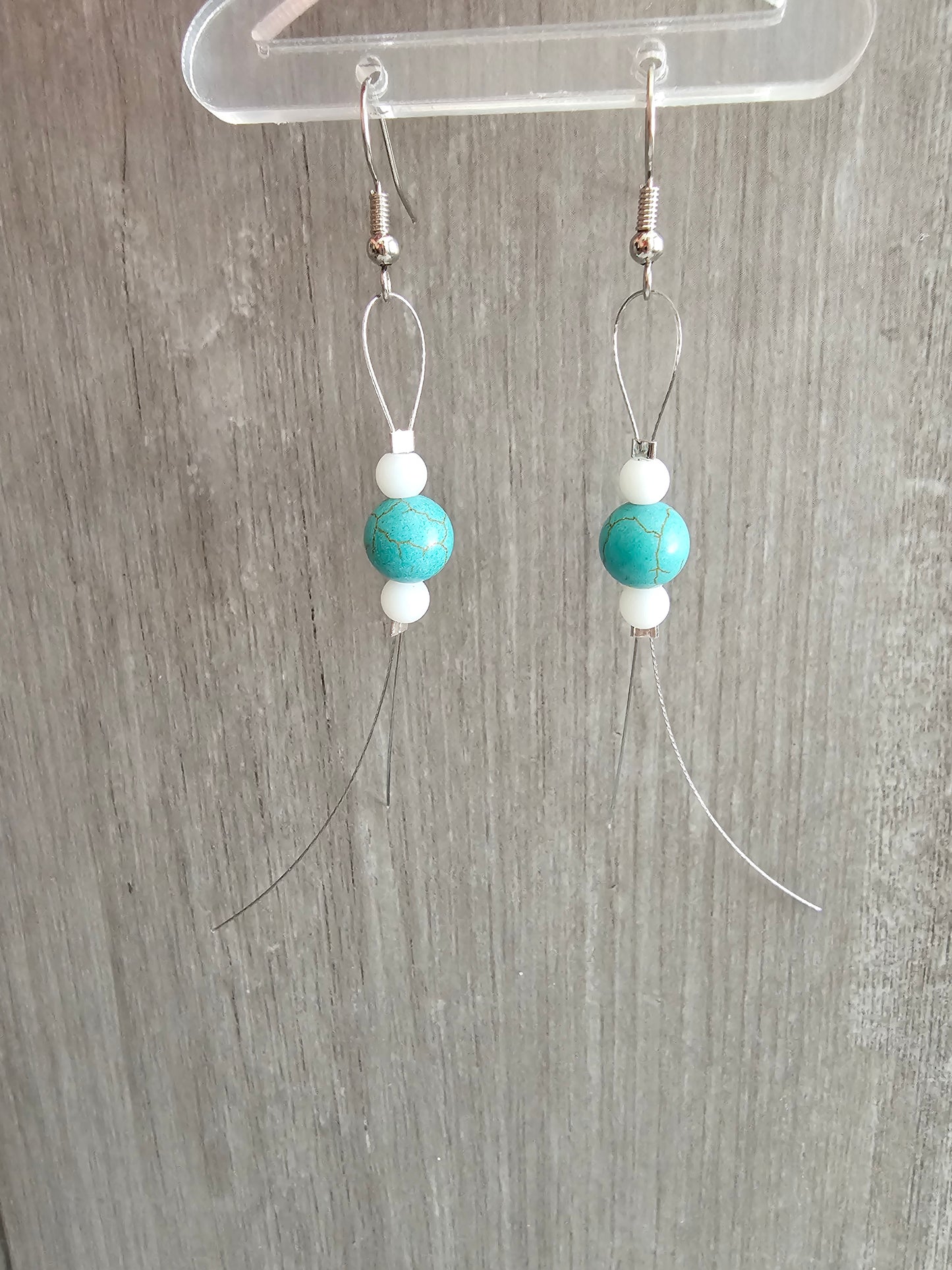 Handmade Dangle Beaded Earrings