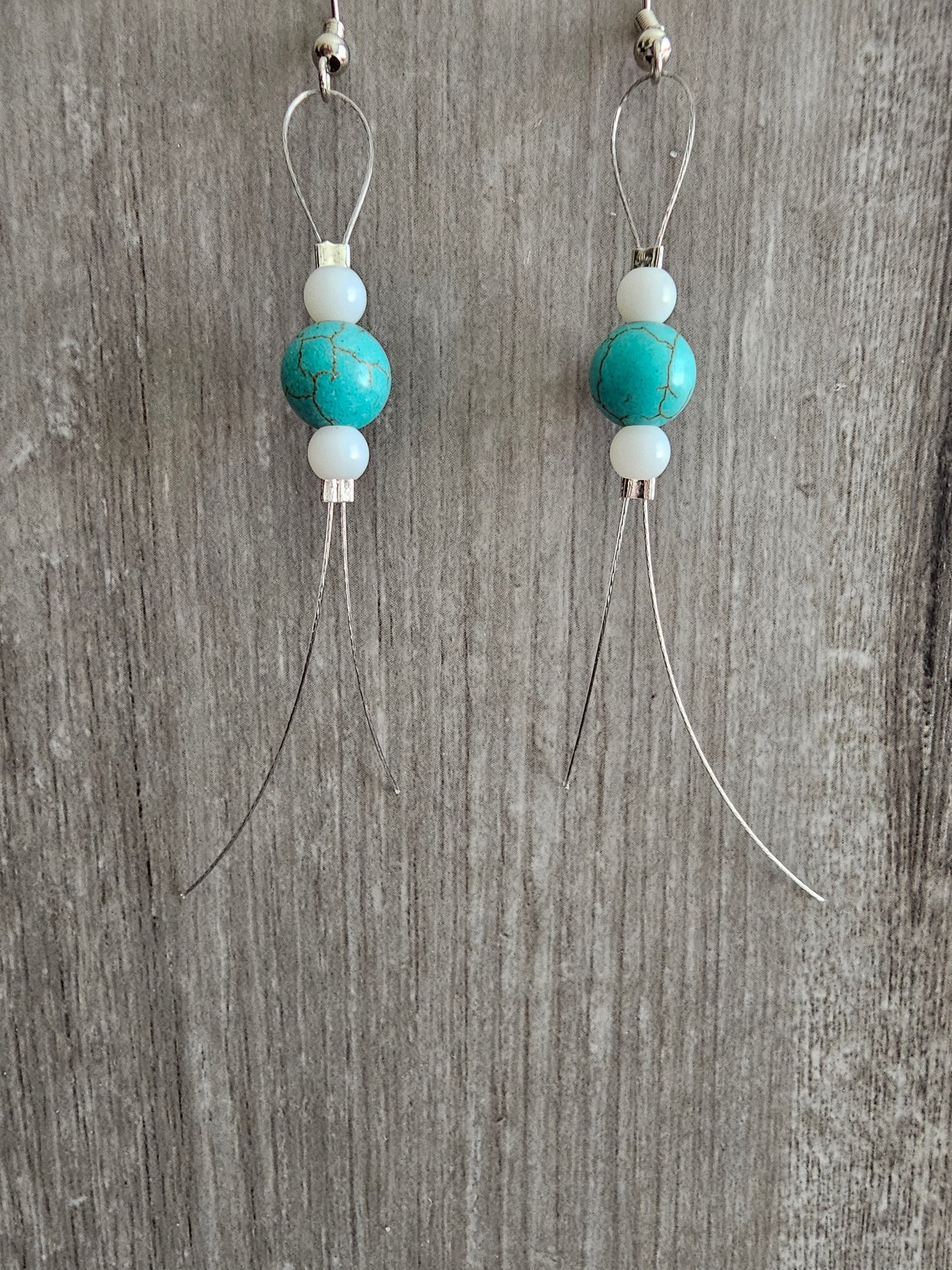 Handmade Dangle Beaded Earrings