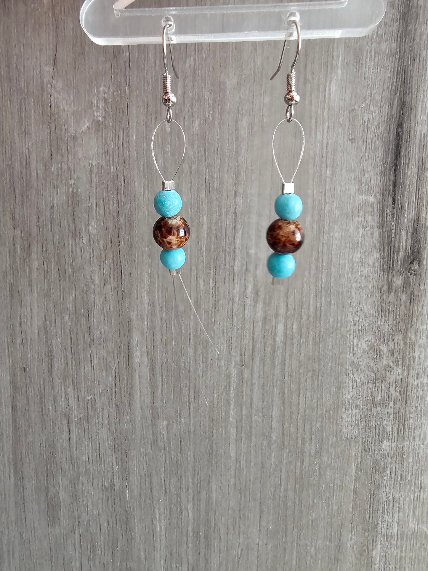 Handmade Dangle Beaded Earrings