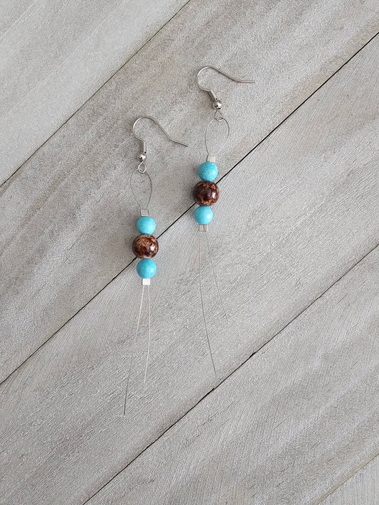 Handmade Dangle Beaded Earrings