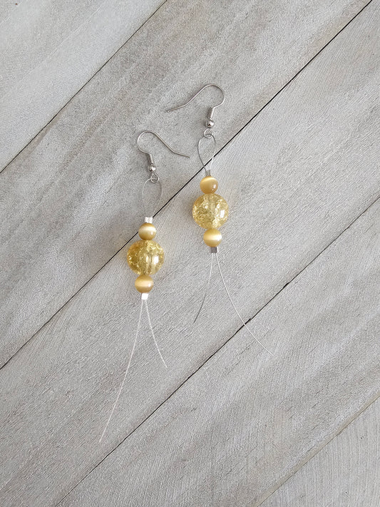 Handmade Dangle Beaded Earrings