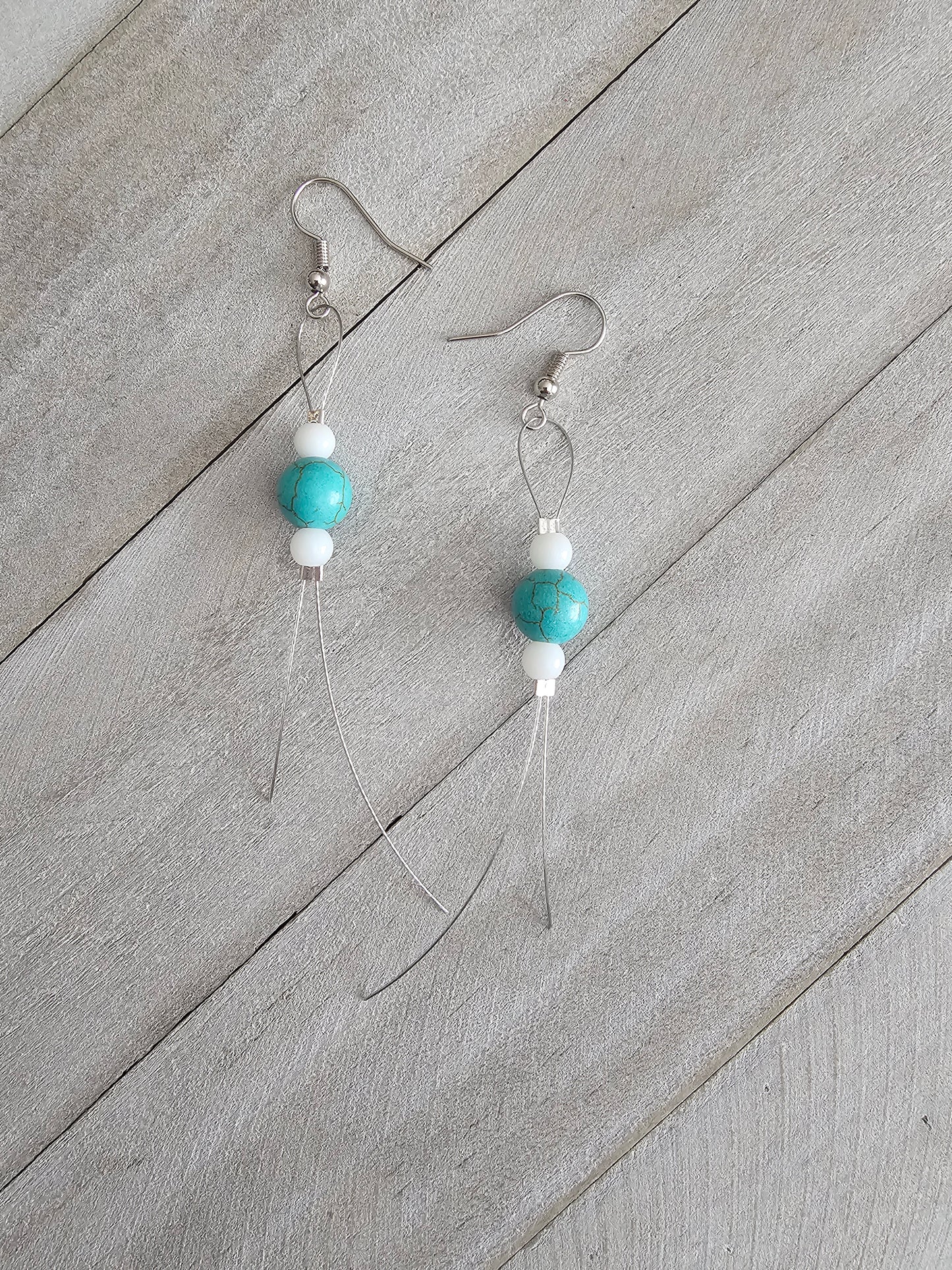 Handmade Dangle Beaded Earrings