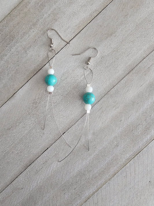 Handmade Dangle Beaded Earrings