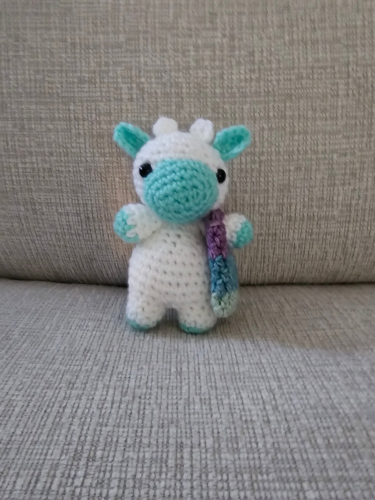 Crochet Mini Cow with Purse