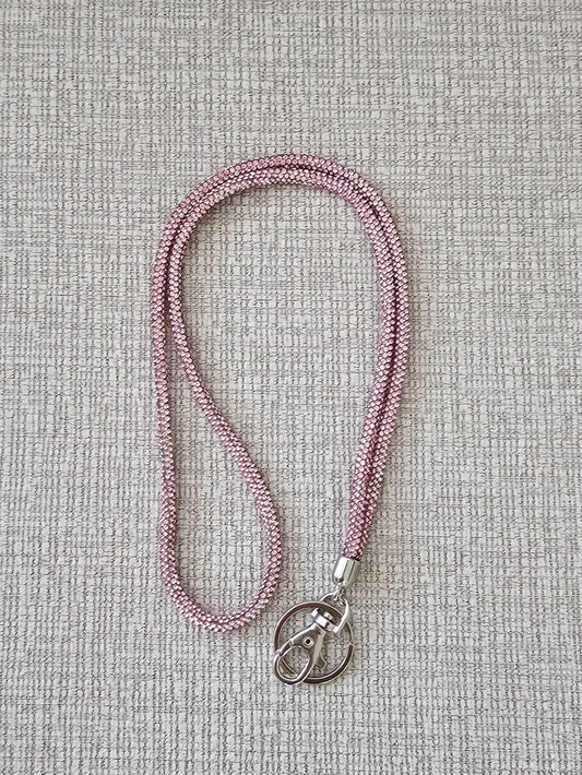 Lanyard-Sparkling Rhinestone Lanyard/Pink