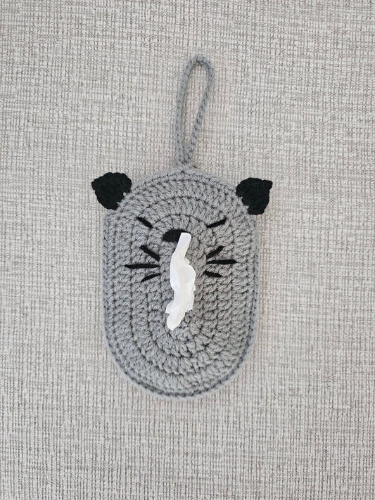 Crochet Tissue Cat Pouch