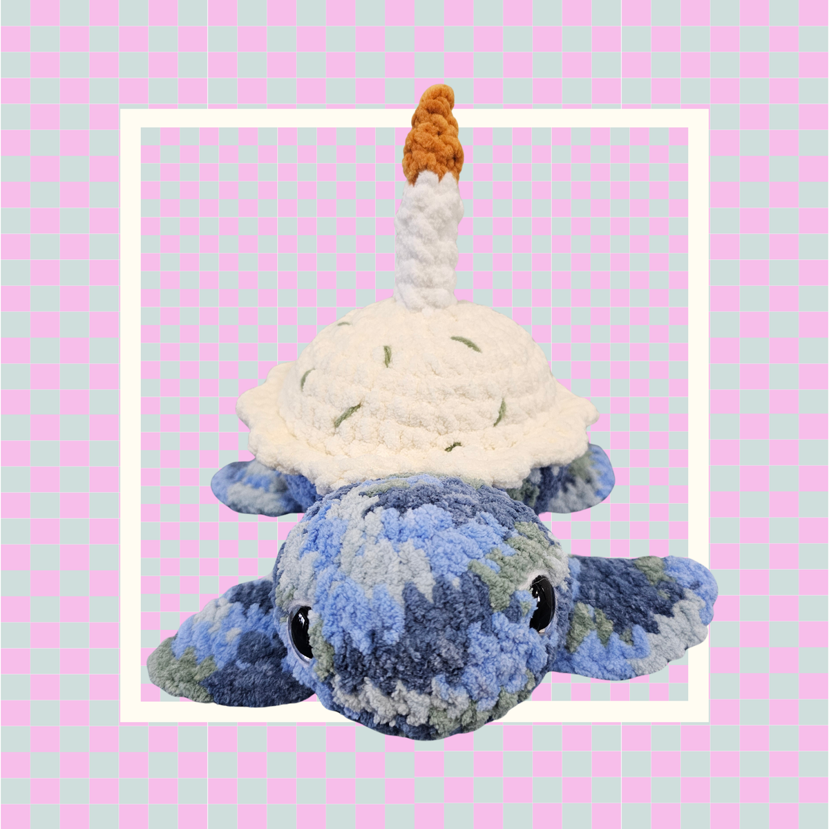 Crochet Cupcake Turtle