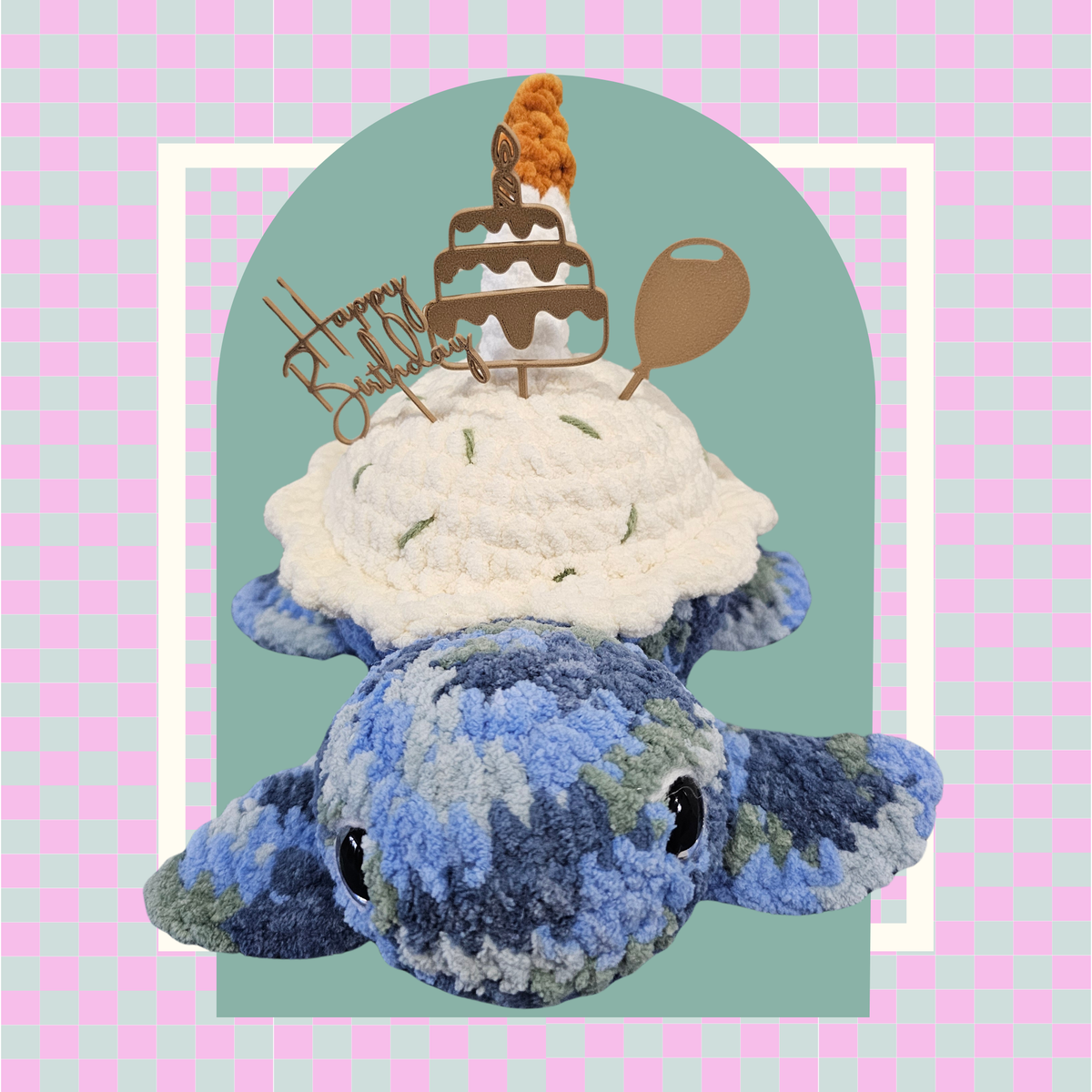 Crochet Cupcake Turtle