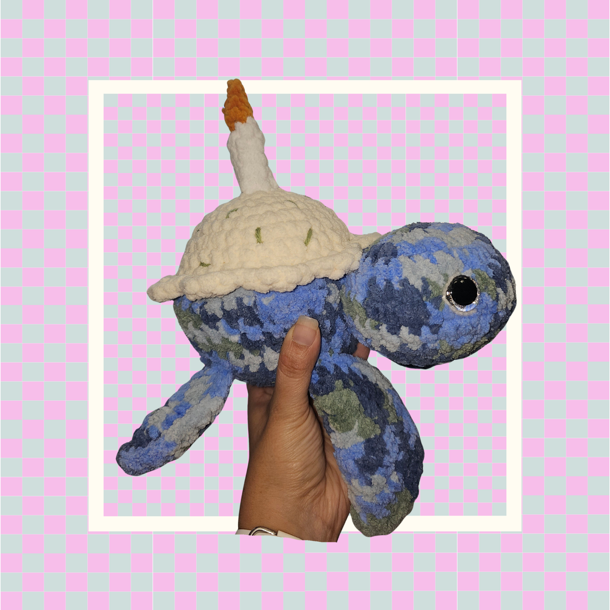Crochet Cupcake Turtle