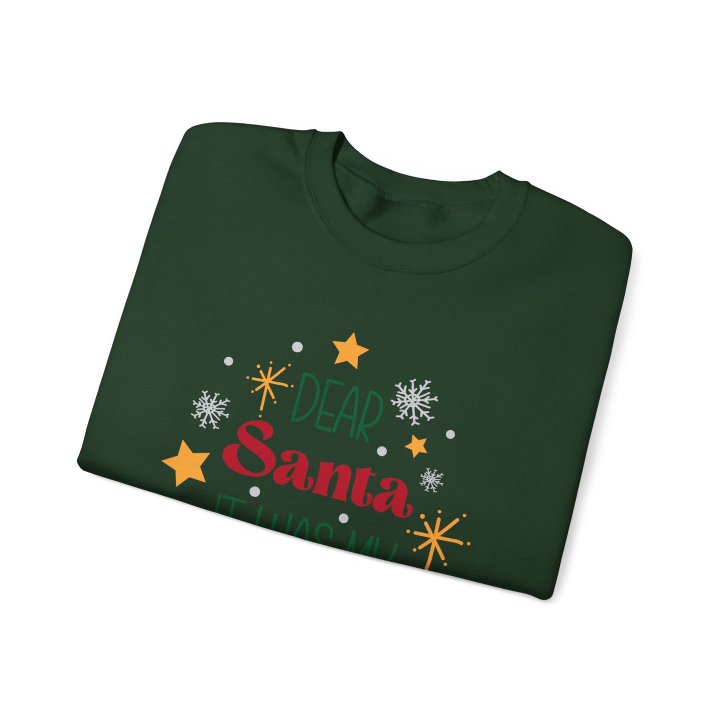 Dear Santa it was my sisters fault Unisex Heavy Blend™ Crewneck Sweatshirt