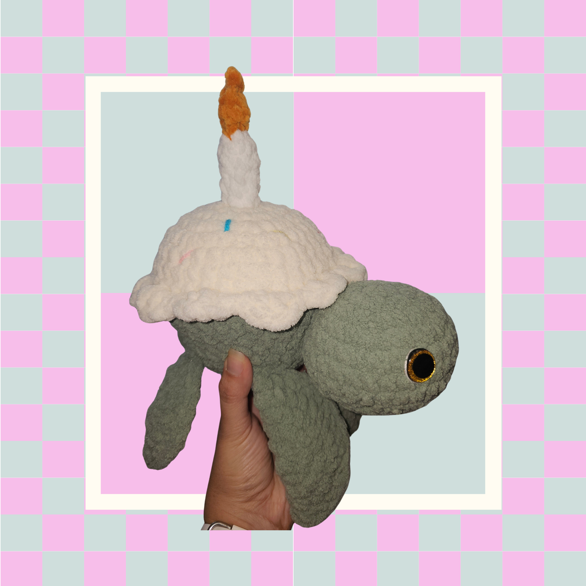 Crochet Cupcake Turtle