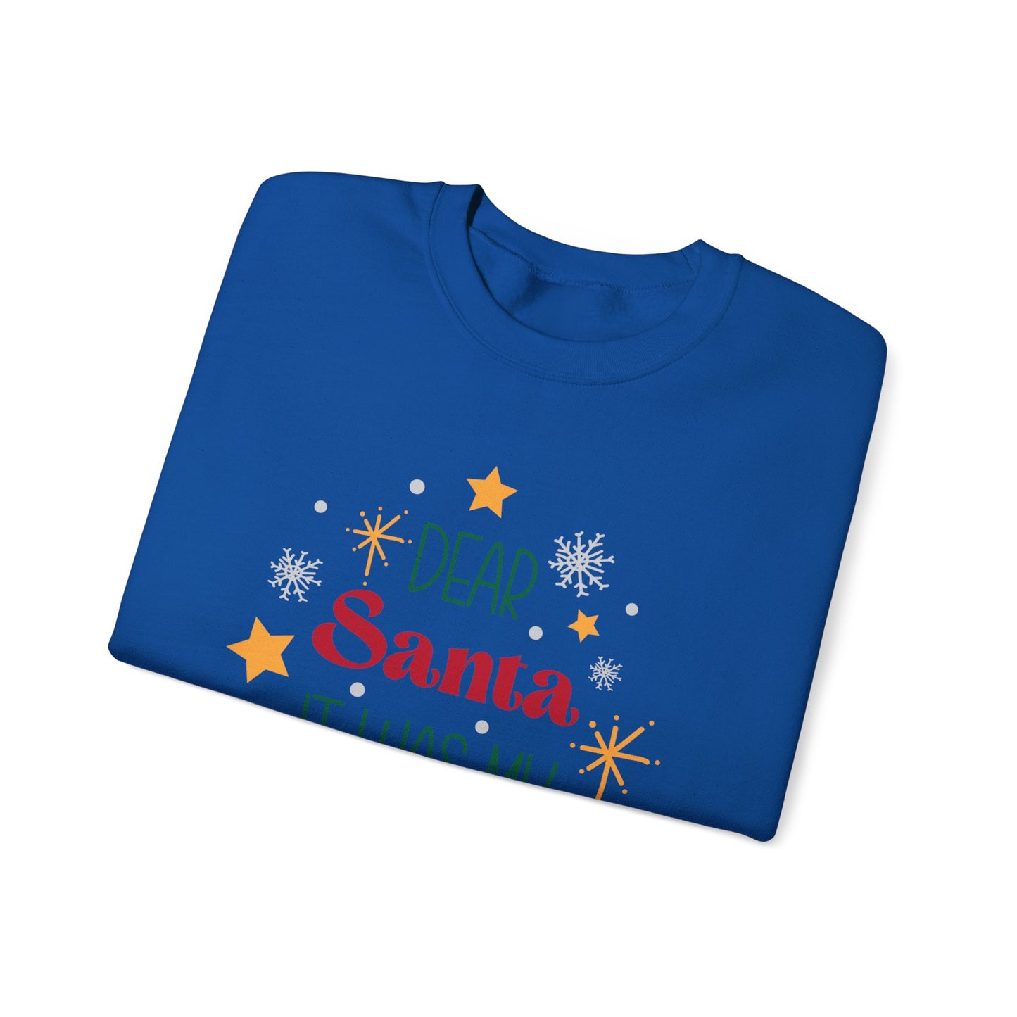 Dear Santa it was my sisters fault Unisex Heavy Blend™ Crewneck Sweatshirt