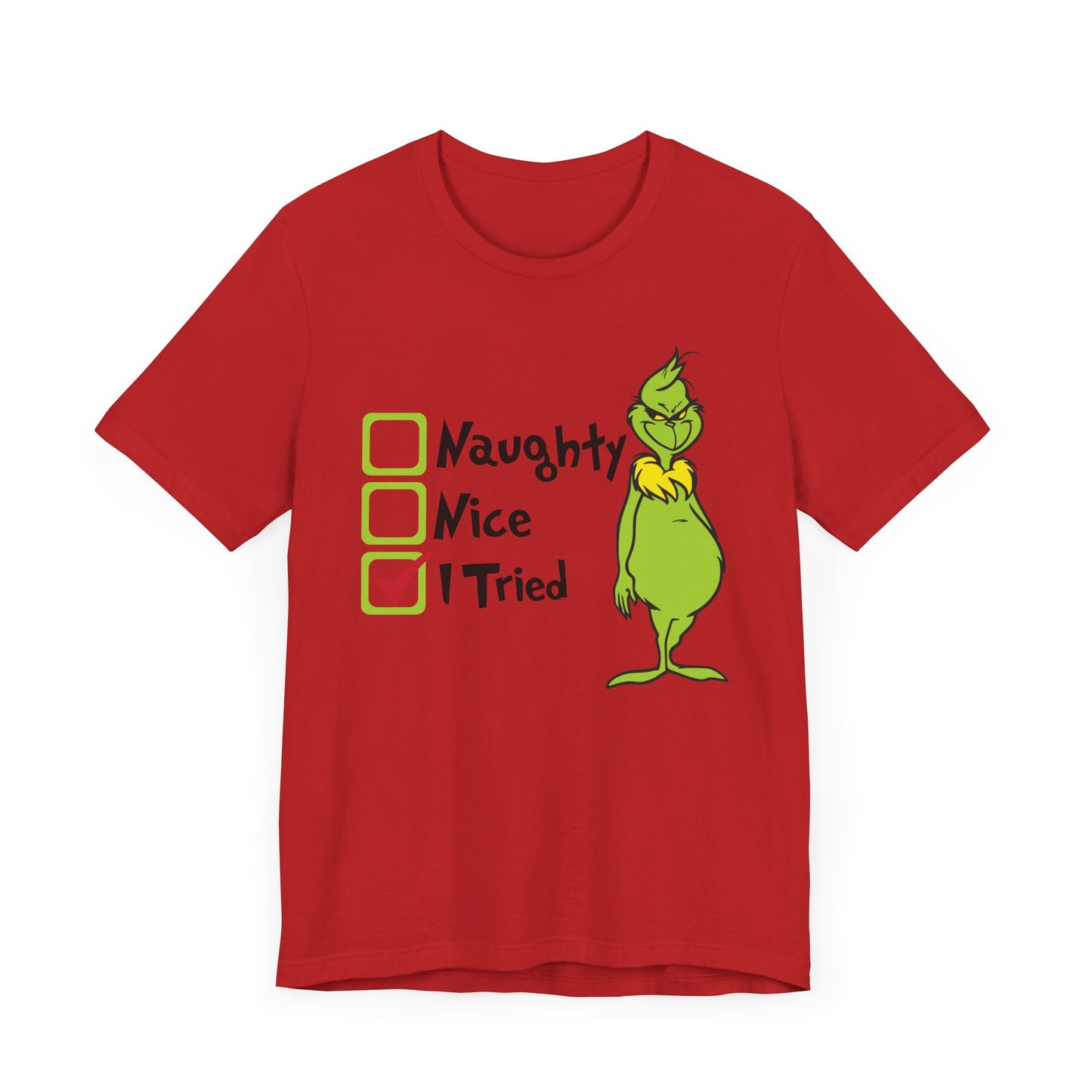 TEE-Naughty Nice I Tried Unisex Jersey Short Sleeve Tee