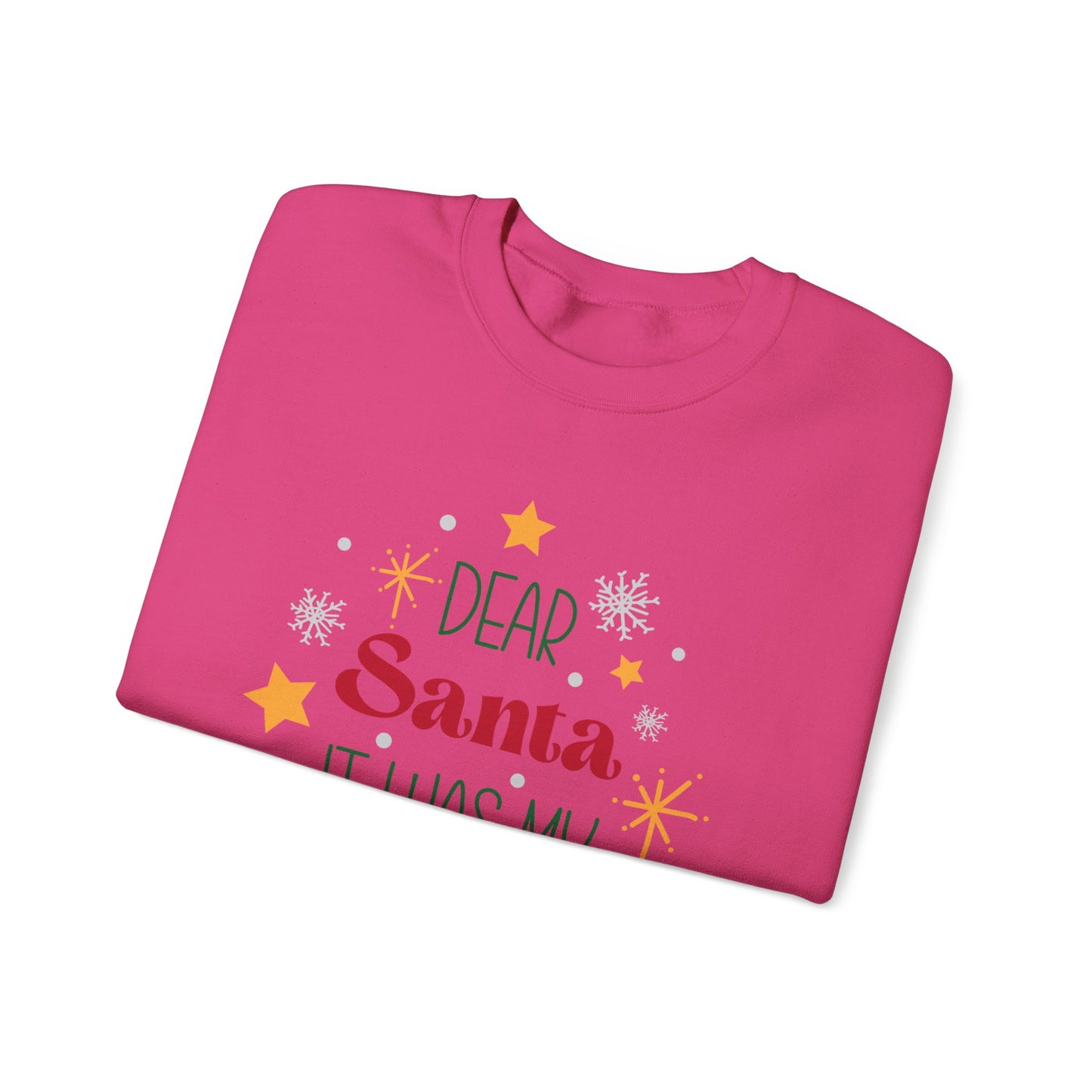 Dear Santa it was my sisters fault Unisex Heavy Blend™ Crewneck Sweatshirt