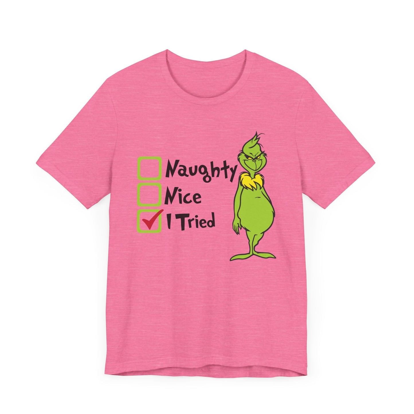 TEE-Naughty Nice I Tried Unisex Jersey Short Sleeve Tee