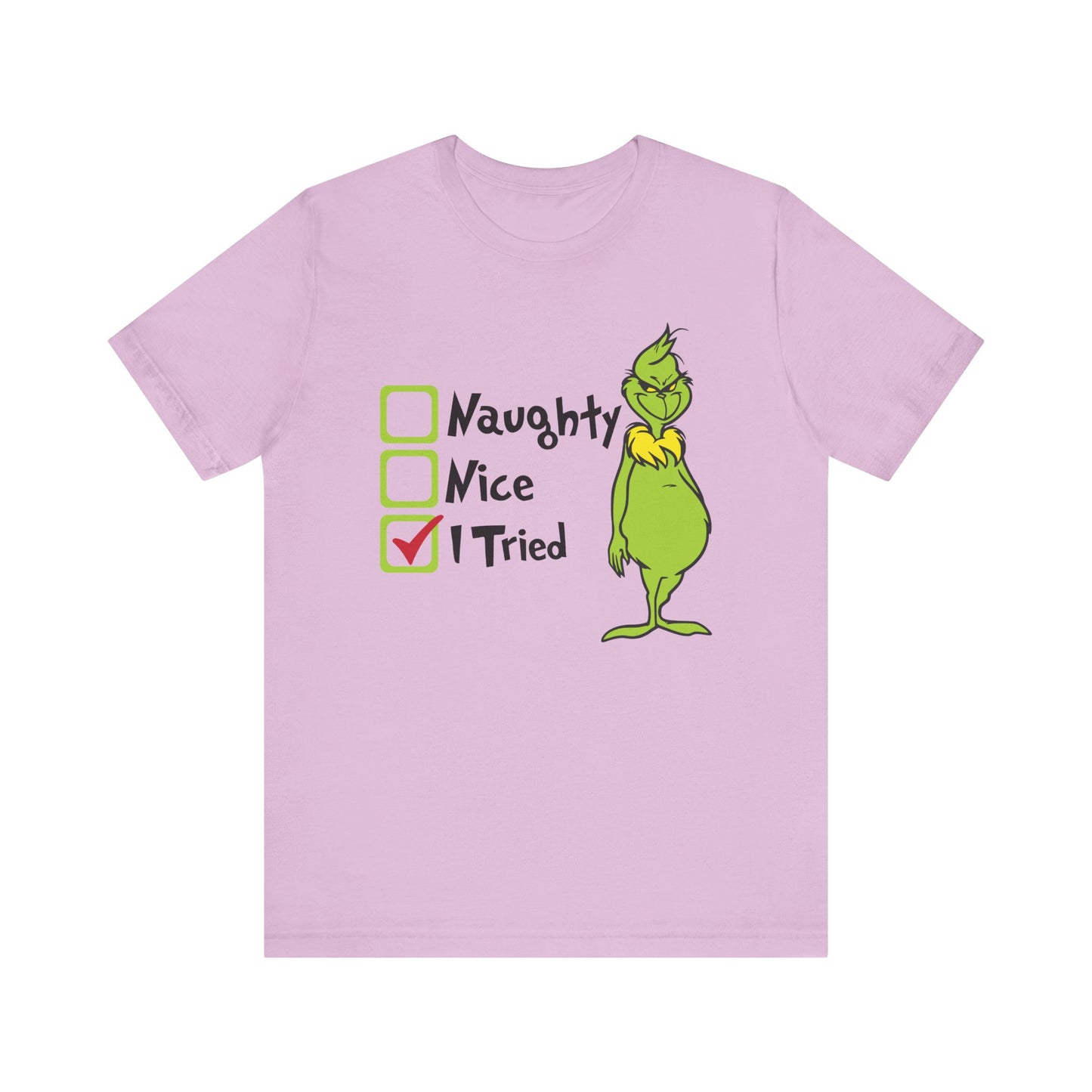 TEE-Naughty Nice I Tried Unisex Jersey Short Sleeve Tee