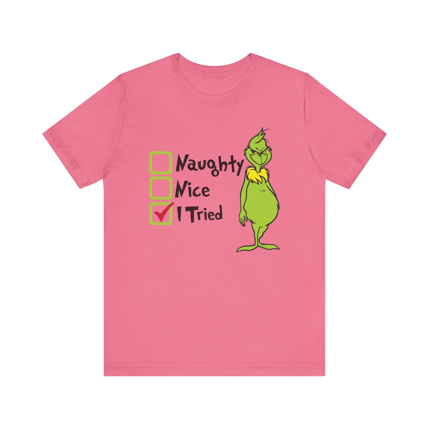 TEE-Naughty Nice I Tried Unisex Jersey Short Sleeve Tee