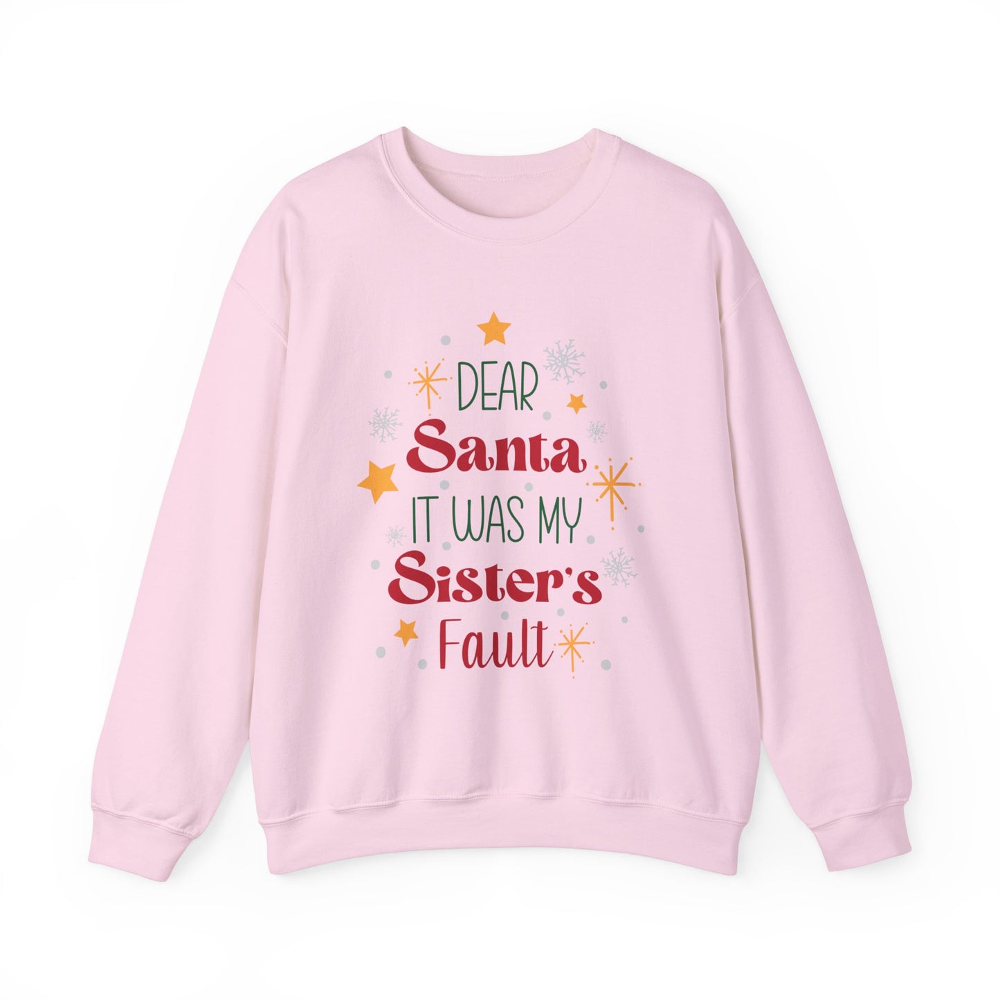 Dear Santa it was my sisters fault Unisex Heavy Blend™ Crewneck Sweatshirt