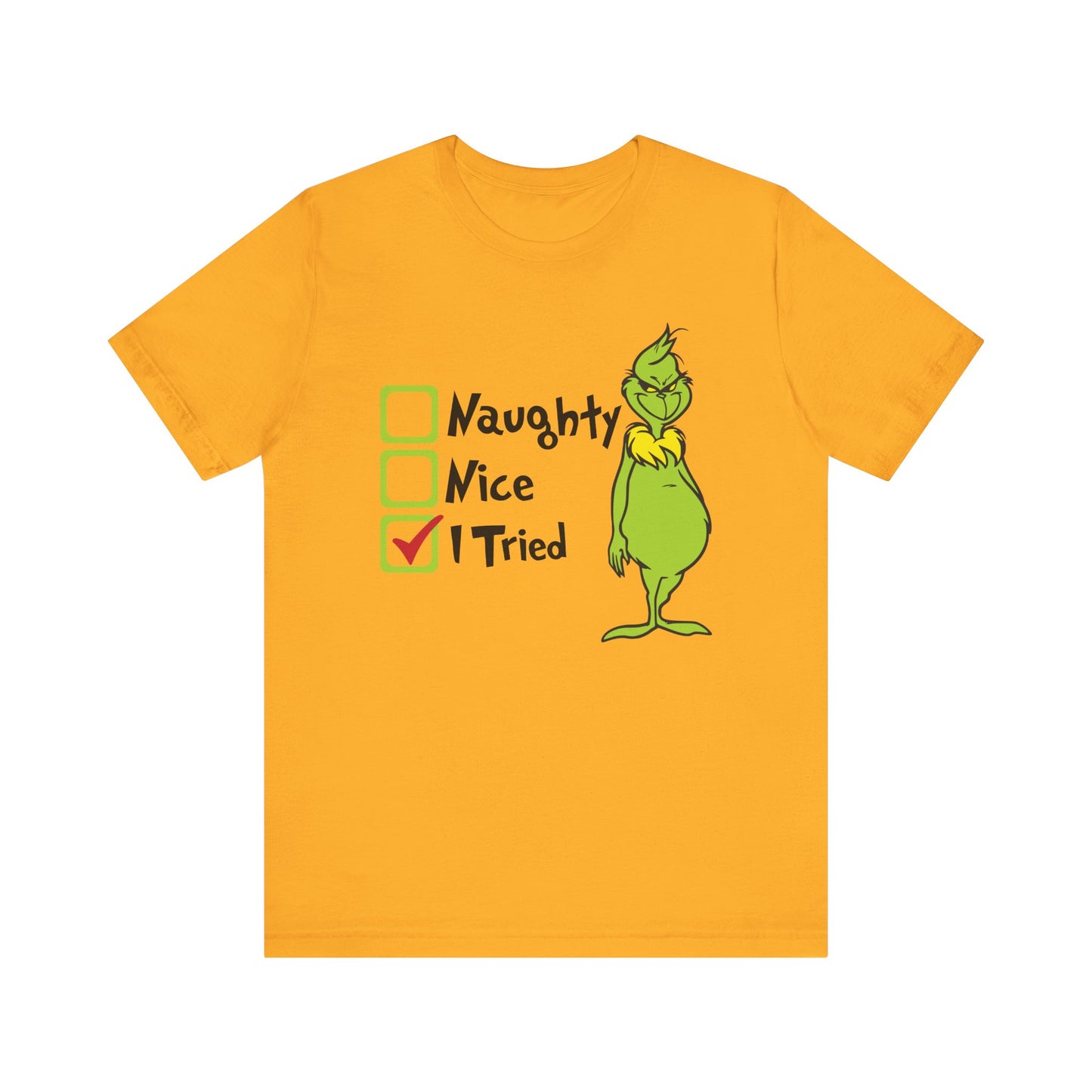 TEE-Naughty Nice I Tried Unisex Jersey Short Sleeve Tee