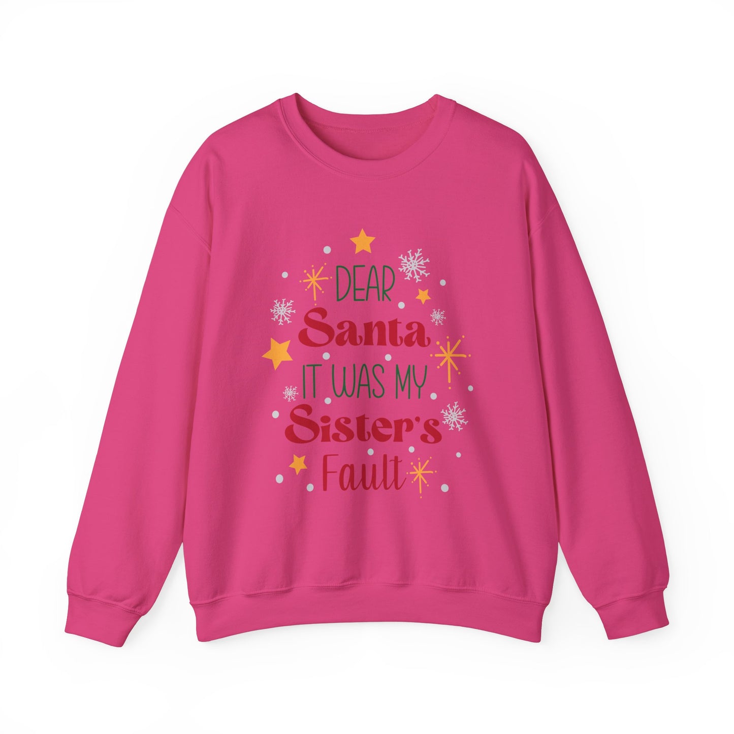 Dear Santa it was my sisters fault Unisex Heavy Blend™ Crewneck Sweatshirt