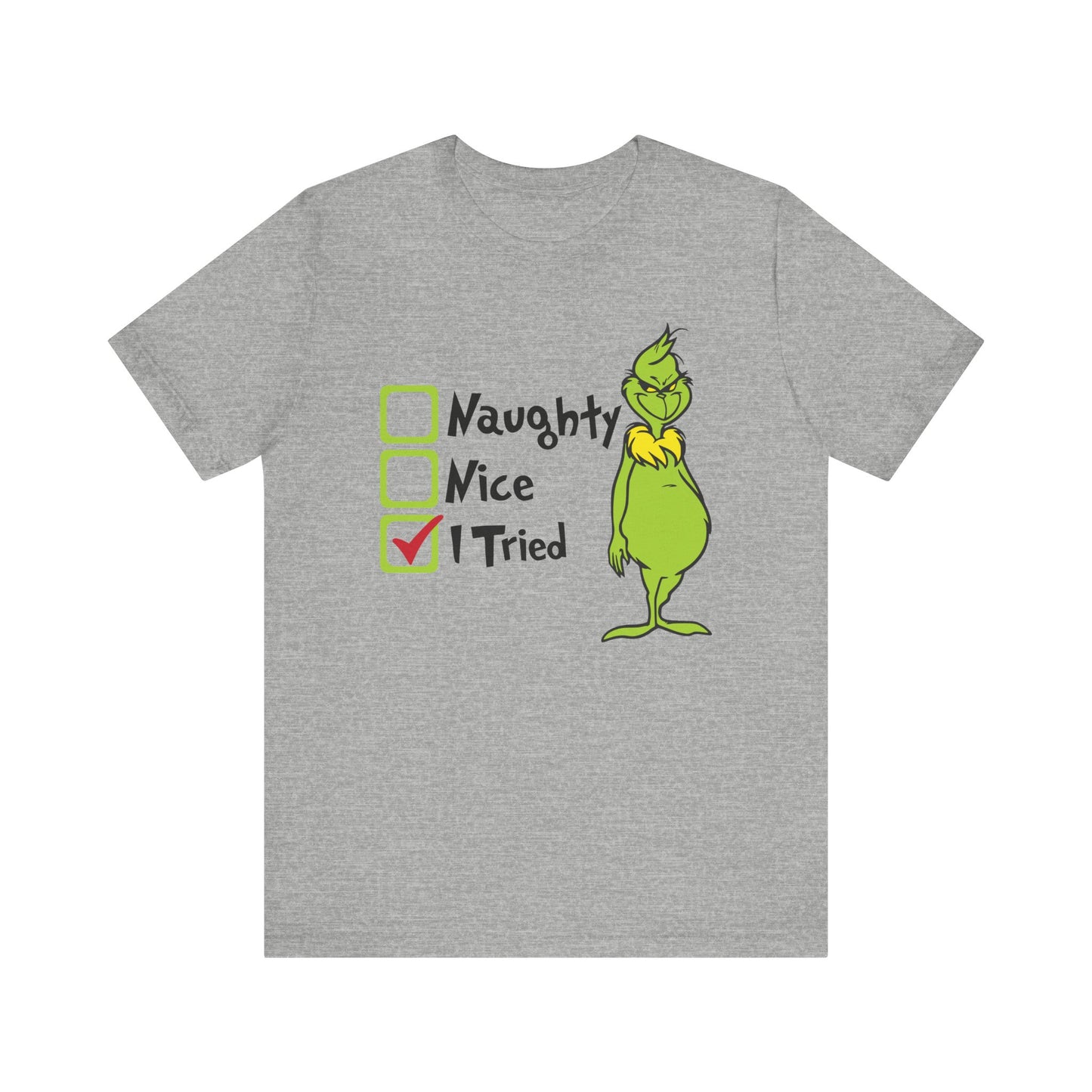 TEE-Naughty Nice I Tried Unisex Jersey Short Sleeve Tee