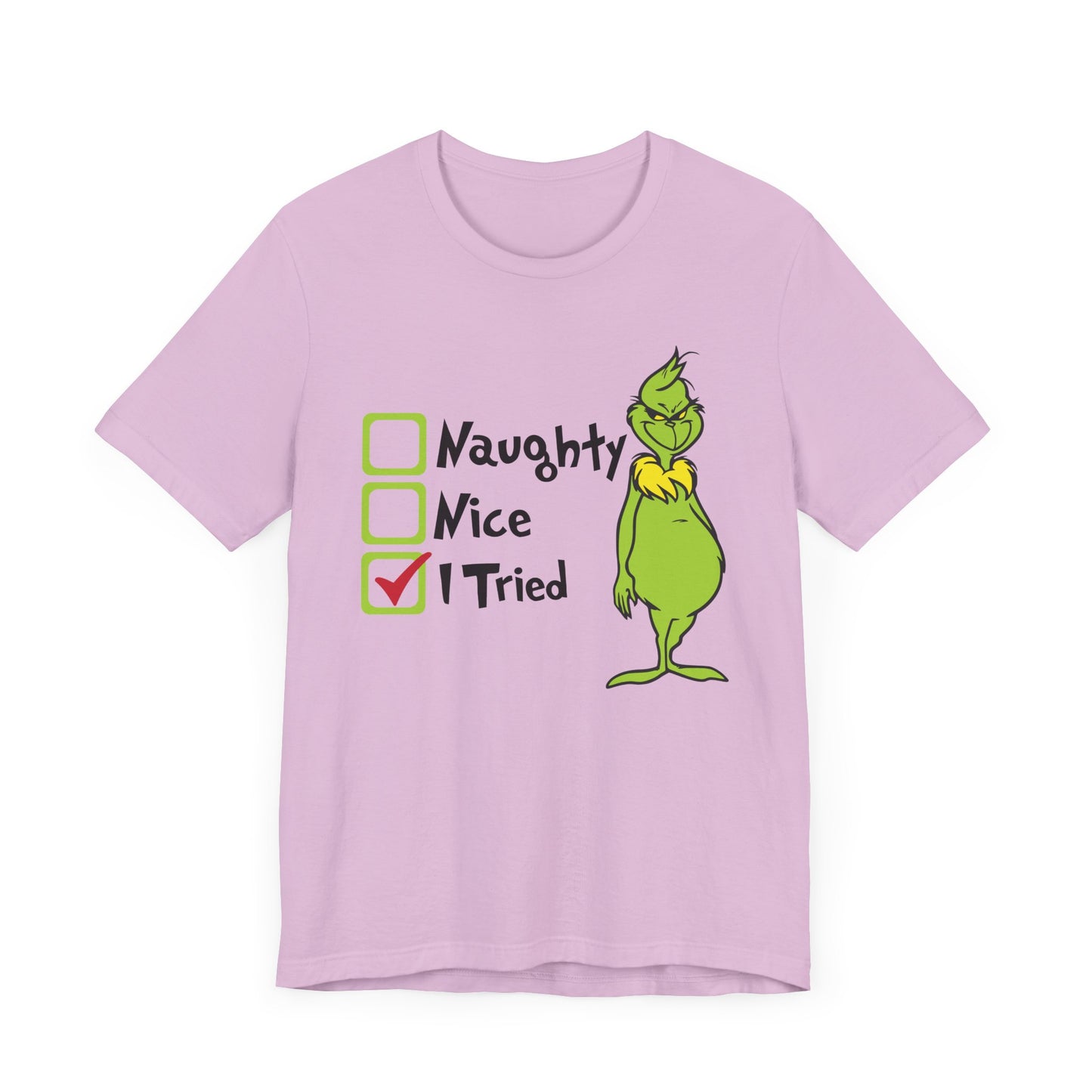 TEE-Naughty Nice I Tried Unisex Jersey Short Sleeve Tee