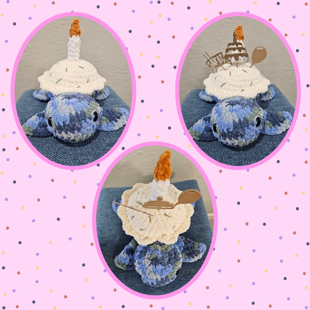 Crochet Cupcake Turtle