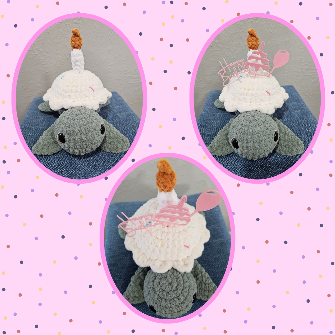 Crochet Cupcake Turtle
