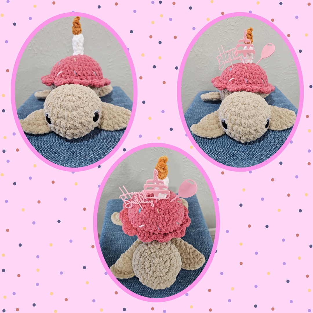 Crochet Cupcake Turtle