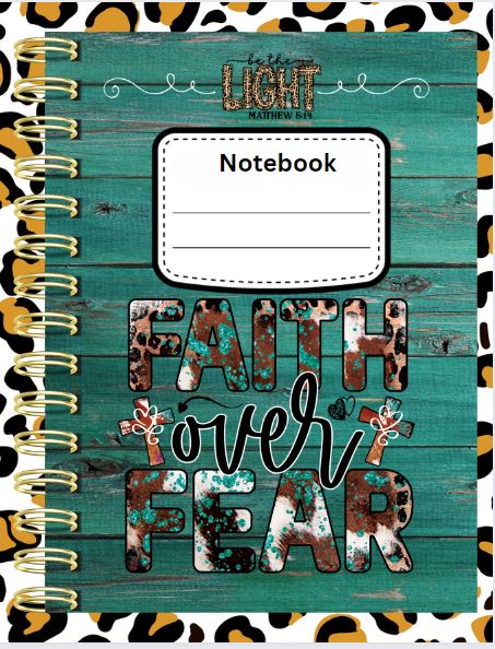 Digital Product/Faith Over Fear Digital Notebook Journal- Digital Product