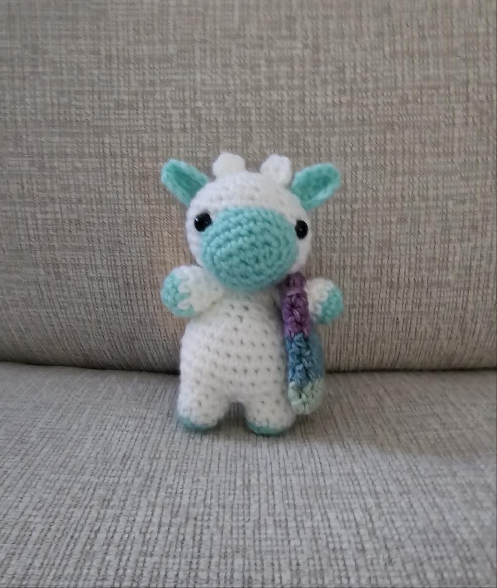 Crochet Mini Cow with Purse