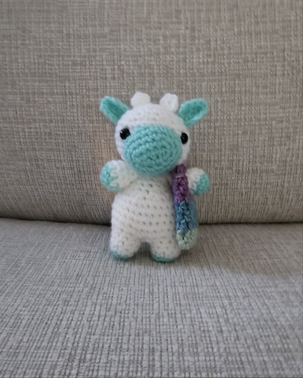 Crochet Mini Cow with Purse