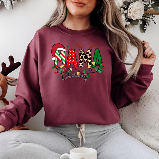 CHRISTMAS MAMA Claus Heavy Blend™ Crewneck Sweatshirt