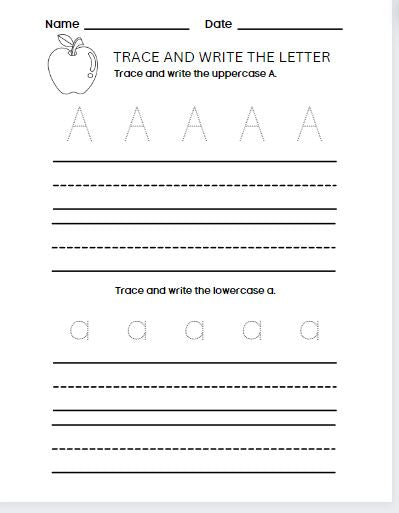 Digital Product/KIDS My Digital Tracing and Writing Letters Alphabet Worksheets Notebook Journal- Digital Product