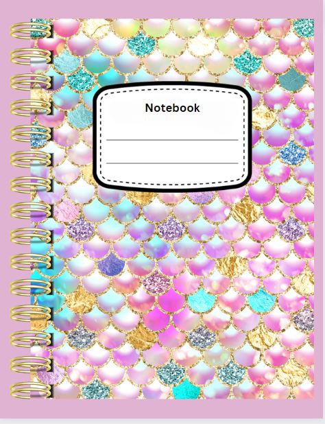 Digital Product/Mermaid Scales Digital Notebook Journal- Digital Product