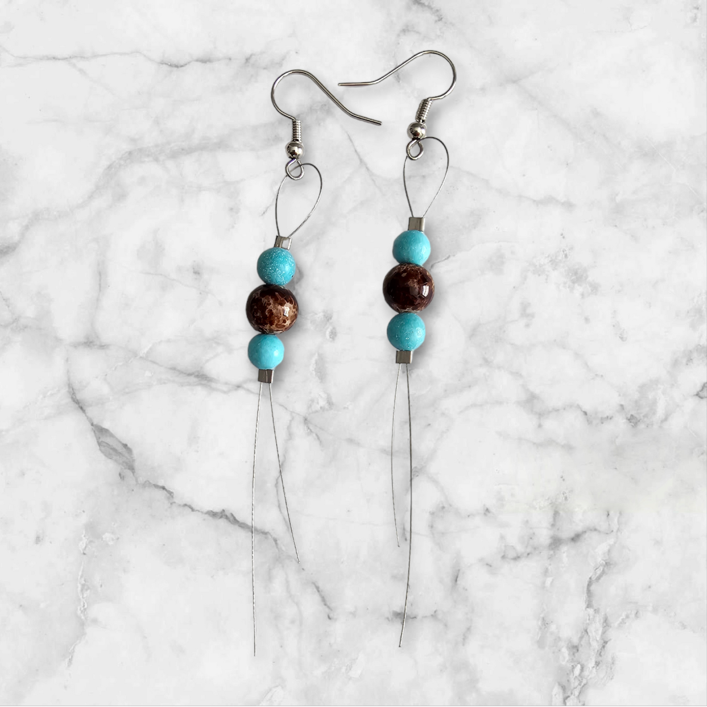 Handmade Dangle Beaded Earrings