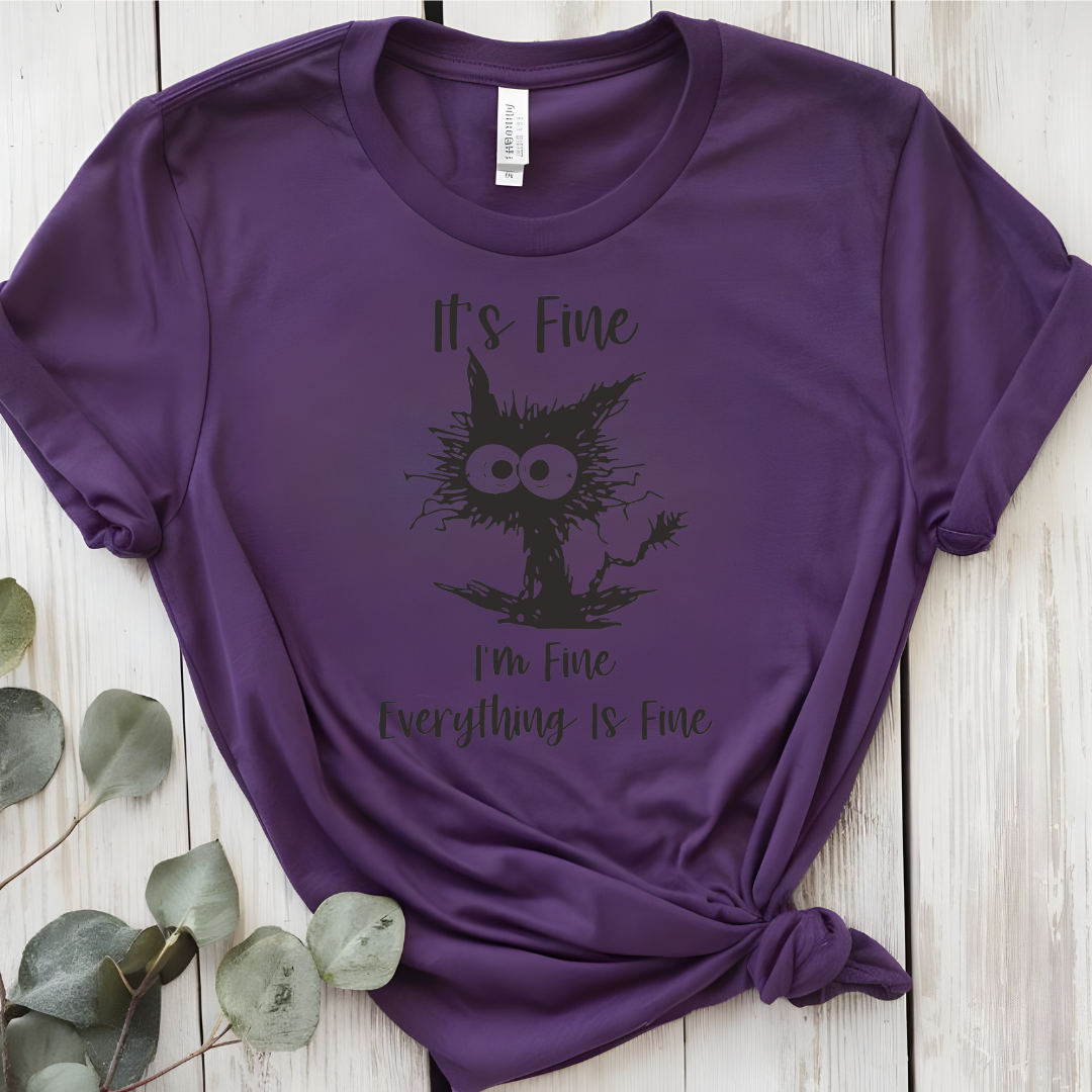 It's I'm Fine Everything is Fine Unisex Jersey Short Sleeve Tee